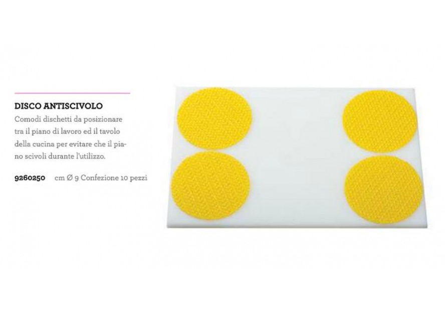 SET 10 PZ DISCHI ANTISCIVOLO 9 CM ANTI SCIVOLO PER PIANI DA LAVORO DOLCI